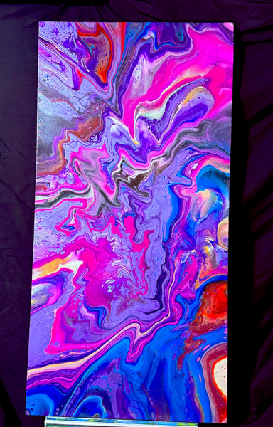 Cosmos Waves II | 24 x 48 inches | Acrylics on Canvas