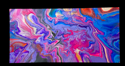 Cosmos Waves II | 24 x 48 inches | Acrylics on Canvas