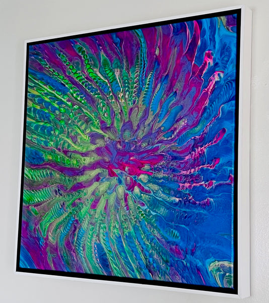 Tie Dye Abstract Art - Colander Pouring