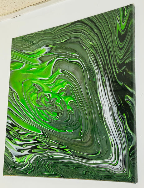 Green Metallic Storm