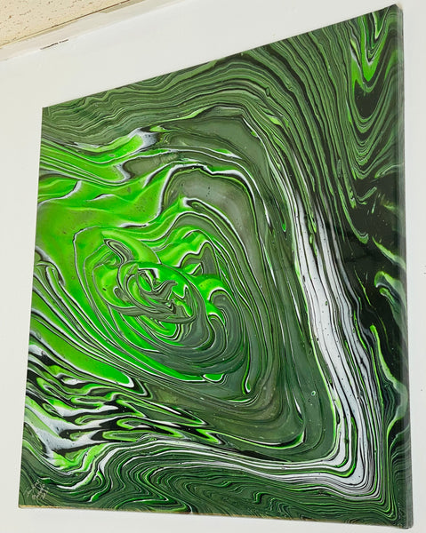 Green Metallic Storm