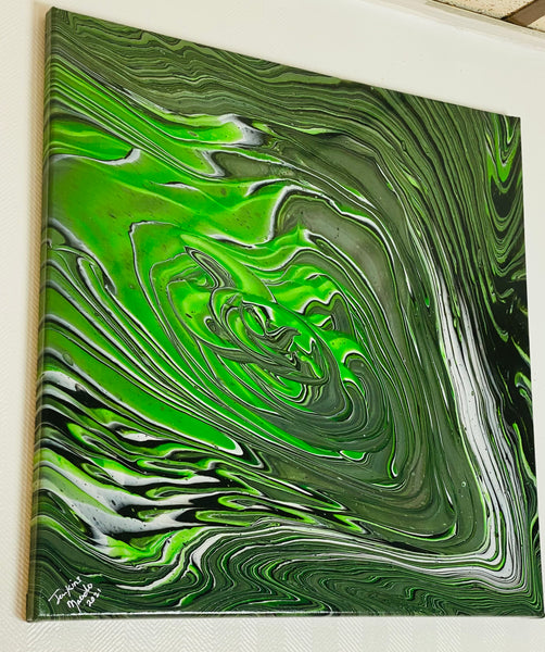 Green Metallic Storm