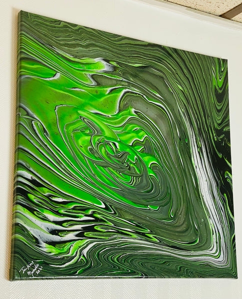 Green Metallic Storm