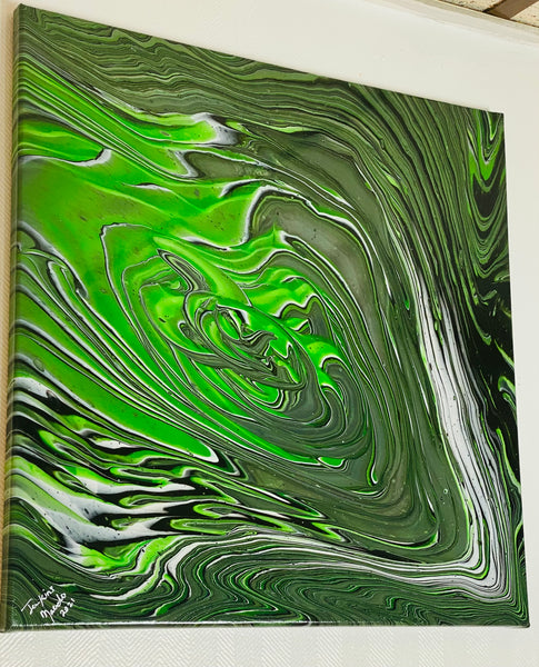 Green Metallic Storm