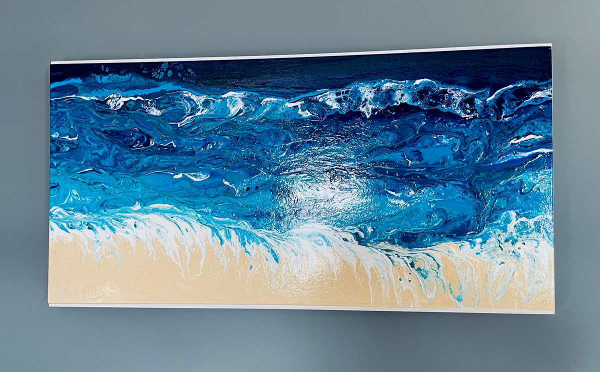 20x40 Inches Ocean & Beach Landscapes - Rough Waves – AVA's Artistry Studio